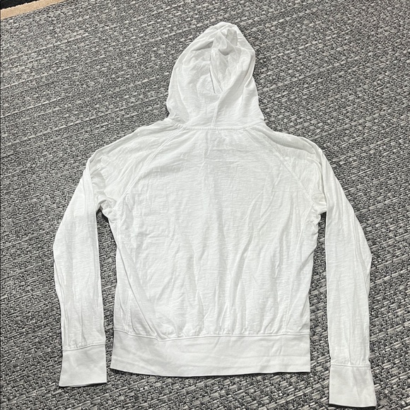 Laurier | Lightweight White Full Zip Hoodie - Picture 4 of 10